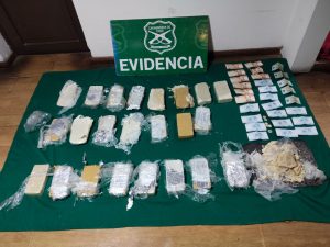 Incautan más de 24 kilos de pasta base de cocaína en Chimbarongo